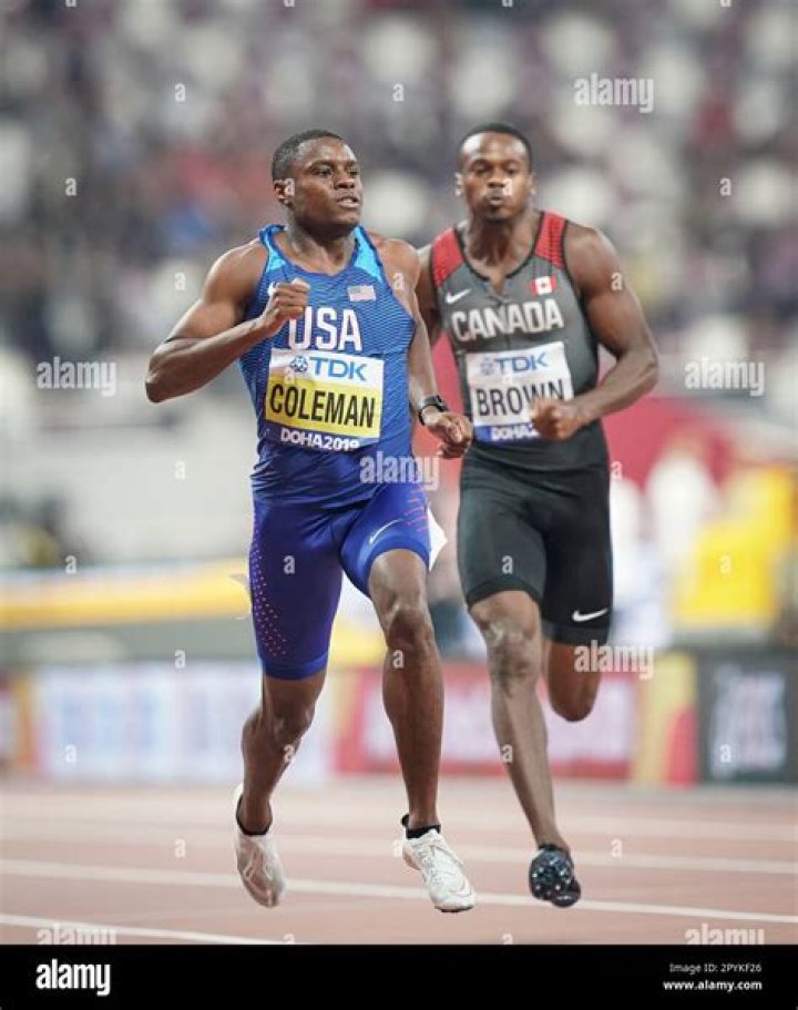 Christian Coleman Bio Age 100m