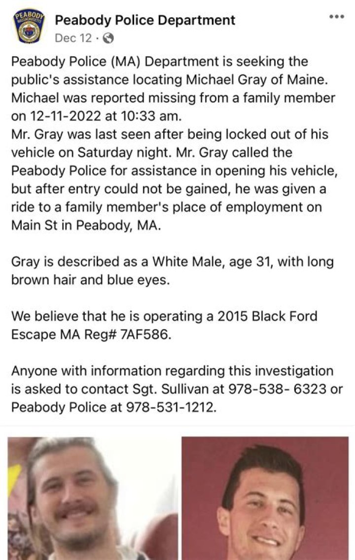 How To Help Find Mike Grey, Missing From Peabody, Massachusetts