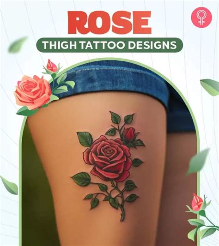 Uncover Enchanting Flower Thigh Tattoo Designs For Unforgettable Self-Expression