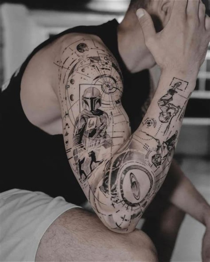 Uncover The Hidden World Of Minimal Star Wars Tattoos: A Cosmic Odyssey